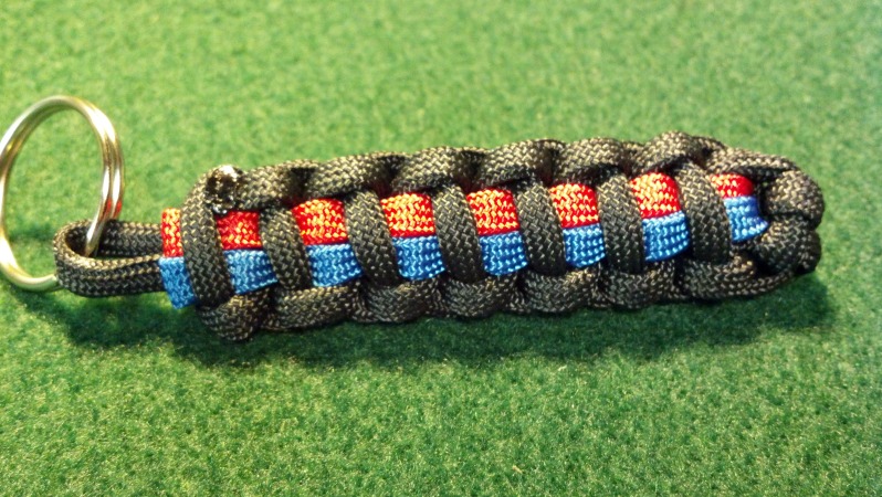 Red Line Cross Paracord Keychain, Firefighters, Thin Red Line, Support for  Firefighter Community