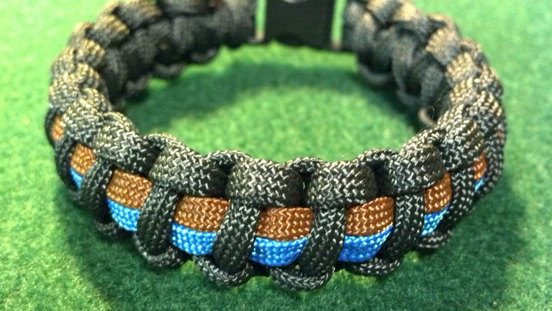 Thin Yellow Line Paracord Bracelet 8.5 Inches / Yellow